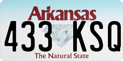 AR license plate 433KSQ