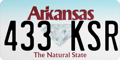AR license plate 433KSR