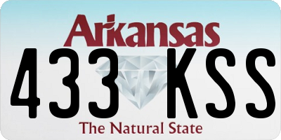 AR license plate 433KSS