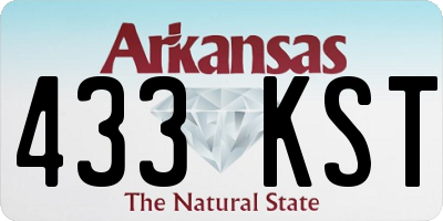 AR license plate 433KST