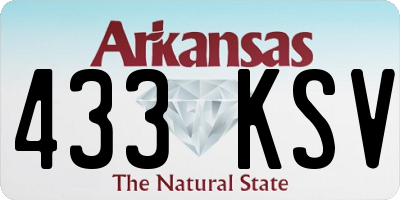 AR license plate 433KSV