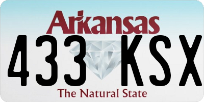 AR license plate 433KSX