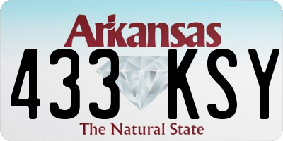 AR license plate 433KSY
