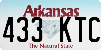 AR license plate 433KTC