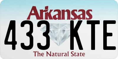AR license plate 433KTE