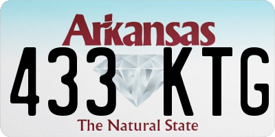 AR license plate 433KTG