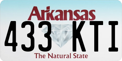 AR license plate 433KTI