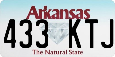 AR license plate 433KTJ