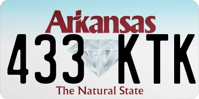AR license plate 433KTK