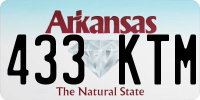 AR license plate 433KTM
