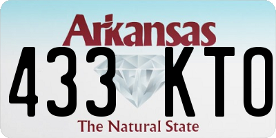 AR license plate 433KTO
