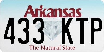 AR license plate 433KTP