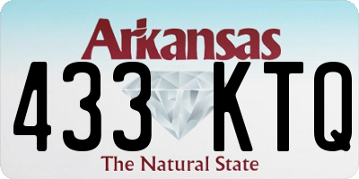 AR license plate 433KTQ