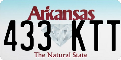 AR license plate 433KTT