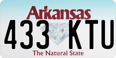AR license plate 433KTU