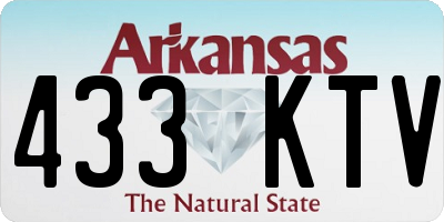 AR license plate 433KTV