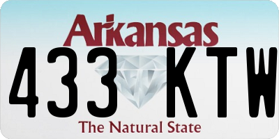 AR license plate 433KTW