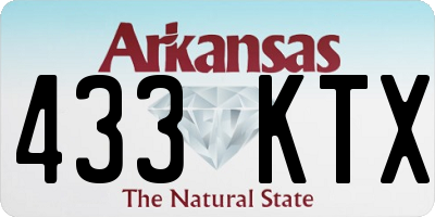 AR license plate 433KTX