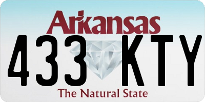 AR license plate 433KTY