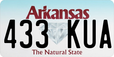 AR license plate 433KUA