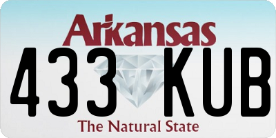 AR license plate 433KUB