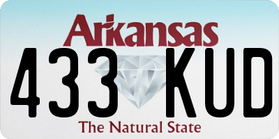 AR license plate 433KUD