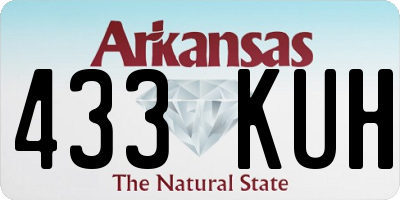 AR license plate 433KUH