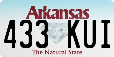 AR license plate 433KUI
