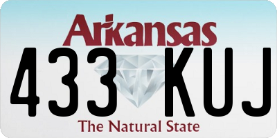 AR license plate 433KUJ