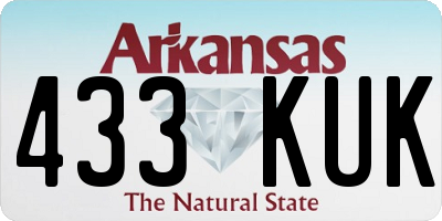 AR license plate 433KUK