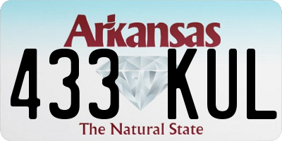 AR license plate 433KUL