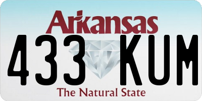 AR license plate 433KUM