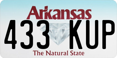 AR license plate 433KUP