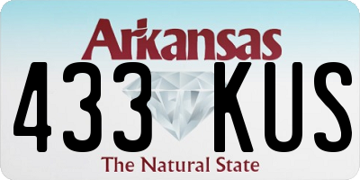 AR license plate 433KUS