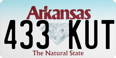 AR license plate 433KUT