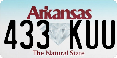 AR license plate 433KUU