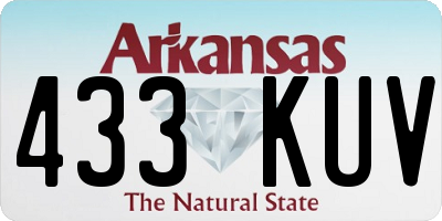 AR license plate 433KUV