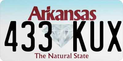 AR license plate 433KUX
