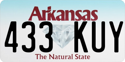 AR license plate 433KUY