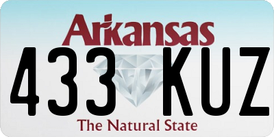 AR license plate 433KUZ