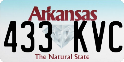 AR license plate 433KVC