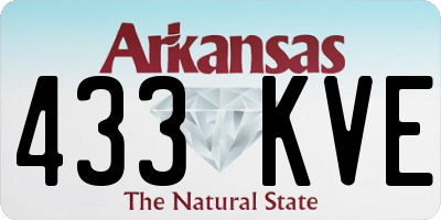 AR license plate 433KVE