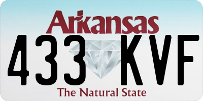 AR license plate 433KVF