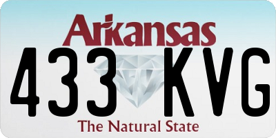 AR license plate 433KVG