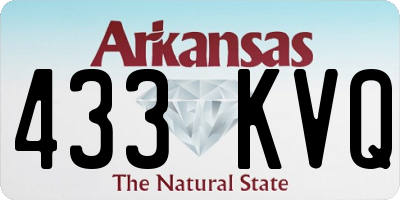 AR license plate 433KVQ