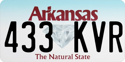 AR license plate 433KVR