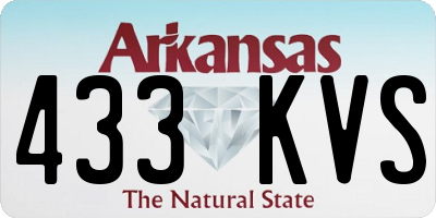 AR license plate 433KVS