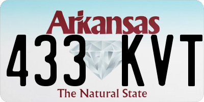 AR license plate 433KVT