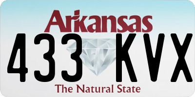 AR license plate 433KVX