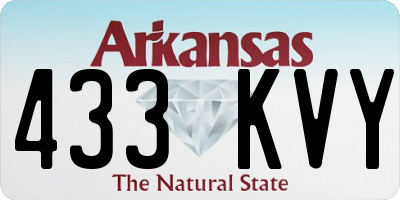 AR license plate 433KVY